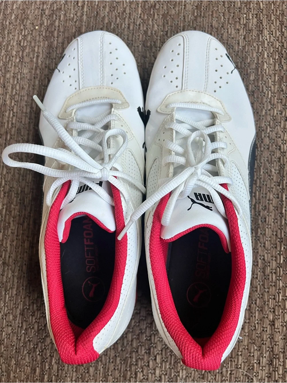 PUMA Tazon 6 FM Men’s Size 11 White Black Red Sneakers